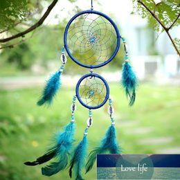 Car Blue Dream Catcher With Feather Wall Hanging Decoration Ornament Gift Factory price expert design Quality Latest Style Original Status