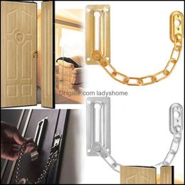 chain latch Australia - Hardware Building Supplies & Gardenchrome Chain Door Safety Guard Latch Security Peep Bolt Locks Cabinet Latches Diy Home Tools Drop Deliver