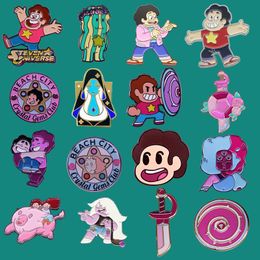 Pins, Brooches Steven Quartz Universe Enamel Pins Brooch Collecting Boy Lapel Badges Men Women Fashion Jewellery Gifts Adorn Backpack Collar