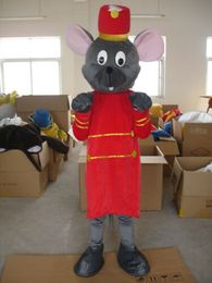 Mascot Costumes Grey and Red Mouse Mascot Costume Suits Party Game Outfits Advertising Promotion Carnival Halloween Xmas Easter Adults