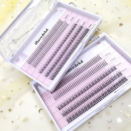 Individual Fake Eyelashes Extension Mix Styles Faux Fishtail Mink False Lashes Professional Makeup Tool 3D Volume Effect Graft Eyelash