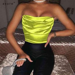 Traf Sleeveless Lingerie Bodysuit Garment Body Sexy Cyber Y2k Top Women Baddie Clothing Combishort QY21119 210712