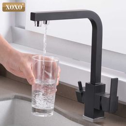 XOXO Philtre Kitchen Faucet Drinking Water Cold and Single Hole Chrome Philtre Kitchen Sinks Deck Mounted Mixer Tap 81048 210724
