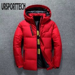 High Quality White Duck Thick Down Jacket Men Coat Snow Parkas Male Warm Brand Clothing Winter Outerwear 211216