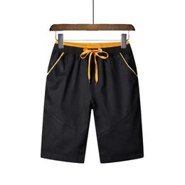 MANTLCONX Casual Shorts Men Streetwear for Fashion Summer Elastic Waist Black Short Pants Male Comfortable 210714