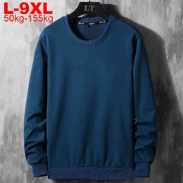 Casual Solid Colour Sweatshirt Men Hoodies Large Sizes Autumn Men's Long Sleeve Sweatshirts Japanese Streetwear Oversized Hoodie 210813