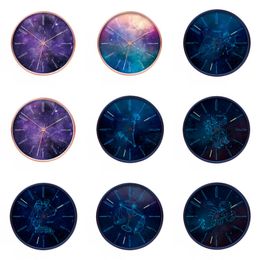 Luminous Constellation Wall Clock Free Punching Mute Living Room Home Modern Minimalist Creative Clocks