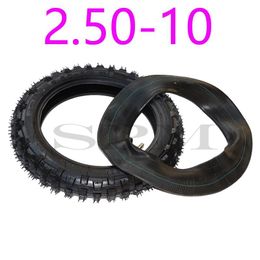motocross wheels Canada - Motorcycle Wheels & Tires 2.50-10 Front Or Rear Wheel Tire Out Tyre With Inner Tube 10inch 10" For Motocross Dirt Pit Bike