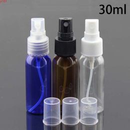 30ml Empty Plastic Spray Bottle Women Perfume Cosmetic Toners Atomizer Travel Packaging Container Blue Brown Free Shippinggood qty