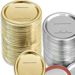 70mm 86mm Regular Mouth Canning Lids Tins Metal Cover plates For Mason Jar Glass Cans Jam Bottle can wirte date