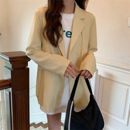 Solid Stylish Women Chic Sunscreen Thin Korean Vintage High Quality Jackets Streetwear Female Outwear Blazers Coats 210421