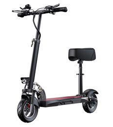 Long voyage Electric Scooters for Adults Battery E Scooter Seat Folding Monopattino Elettrico 10 Inch Big Tyre Stock