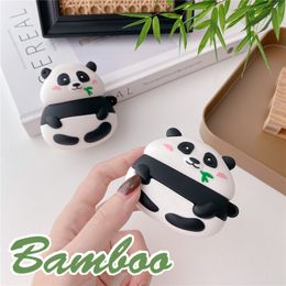 3D cartoon panda For AirPods 1 2 pro Case Wireless Earphone Cases Airpod 3 Case Cute Cover