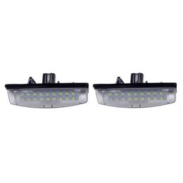 1 Pair LED Number Licence Plate Lights For Toyota Camry/Aurion Avensis Verso Echo Prius for MITSUBISHI Grandis Colt plus car