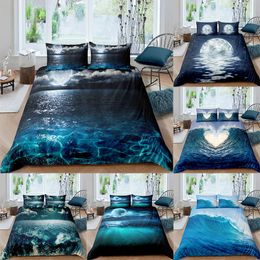 Bedding Set Moon Night View Duvet Cover Set With Pillowcase Bedding King Queen Full Double Single Size Bedding Set King Size 210706