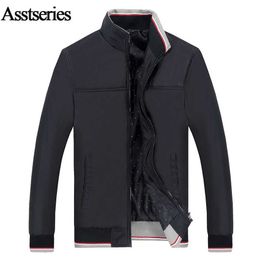 Spring New Fashion Men's Slim collar jackets 3 Colours fashion jacket Tops Casual Coat Siaze plus size L-5XL 40wy X0710