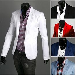 Blazer men 2020 New Arrival Fashion Clothing Wild Single Button terno suit Jacket Men's Casual Slim Fit Suit blazer masculino X0621