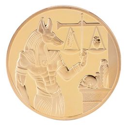 Retro Egypt Death Protector Anubis Coin Copy Coins Egyptian God Of Commemorative Coins Collection Gift Art Collectible