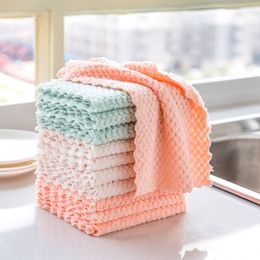 Super Absorbent Microfiber Dish Cloth Rag High-efficiency Tableware Household Cleaning Towel Rags Kitchen Tools Gadgets