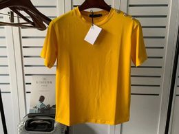 Size XS-2XL Short Sleeve Cotton T Shirt For Men Women Designer Crew Neck Bronzing Letters Print T-shirt Couple Tops