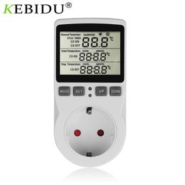 probe thermostat switch NZ - Smart Power Plugs Thermostat Digital Temperature Controller Socket Outlet Sensor Probe Heating Cooling Timing With Timer Switch EU US Plug16