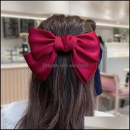 Hair Clips & Barrettes Jewellery S1128 Fashion Women Big Girl Hairpin Clip Pin Bowknot Barrette Drop Delivery 2021 Pi0Vf