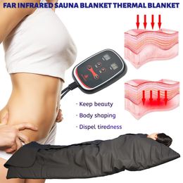 Body slimming and shaping FIR infrared sauna blanket lymphatic drainage fat reduce massage beauty machine