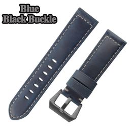 Mens Watch Watch Band для Panerai Pam Luminor Luminor Calfsiel Retro Mrost Кожаные аксессуары водонепроницаемые ремешки из нержавеющей стали пряжка 515