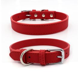 Dog Collars & Leashes TangPet Classic Pet Collar Comfortable PU Leather Small And Medium-sized Suitable For Such As Teddy Bichon Cat