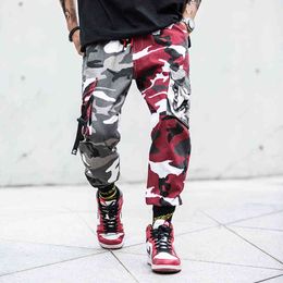 Camouflage Cargo Pants Men Joggers Streetwear Hip Hop Sweatpants Oversized Streetwear Harem Trousers Mens Pencil Pants Bottoms H1223