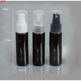 100 x 30ml Amber Brown Plastic Mist Spray Bottle 30cc cosmetic packaging