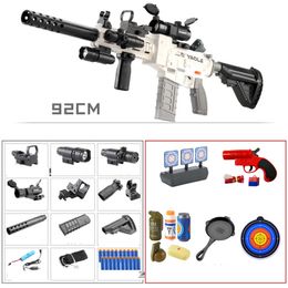 M416 Electric Soft Bullet Toy Rifle Gun with Bullets Safe Blaster Pistol Airsoft for Children Adults CS Fighting Game Birthday Gifts