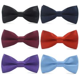 Kid Bowtie Boys Grils Baby Children Bow Tie Fashion 25 Solid Colour Mint Red Black White Green Pets Drop Delivery 2021