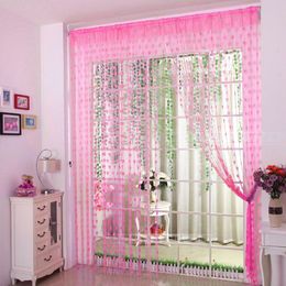 1pcs Punch-free Decoration Love Door Curtain Hanging Curtain Living Room Bedroom Partition Curtain Girl Heart Hot F8276 210420