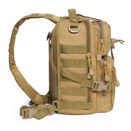 20L Waterproof Military Sling Backpack Army Tactical Shoulder Bag Camping Hiking Hunting Backpacks Molle Pack Outdoor Chest Bags Y0721