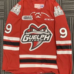 001rare Hockey Jersey Men Youth women Vintage GUELPH STORM #9 Nick Suzuki Game Worn Size S-5XL custom any name or number