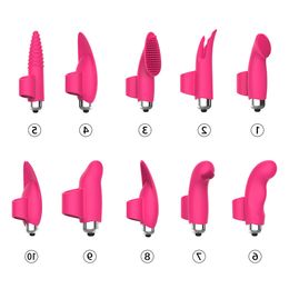 Adult Products Erotic Finger Vibrator Sets Masturbation Device Couple Sex Toys Electric Female Toy Vibrators Store