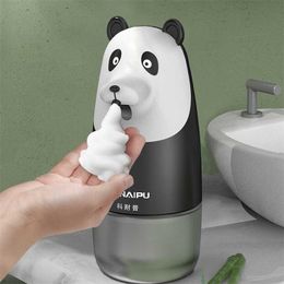 KENAIPU Automatic Foam Soap Dispenser,Cartoon Induction Liquid Hand Washing Machine,USB Charge,Intelligent foam hand washing 211206