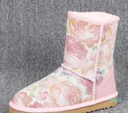 ladies and girls snow boots U5825 short ladies boots warm boots with card dust bag label.