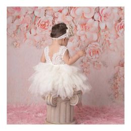 1-5Y Princess Girls Dress Toddler Kid Girls Lace Party Wedding Birthday Tutu Dresses For Girls Children Dress Q0716