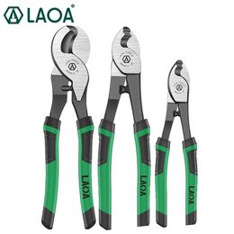 LAOA Multifunction Cable Cutter Wire Strippers CR-V Electrical Cutting Tool 6inch 8inch 10inch Cable Shear Pliers 211110