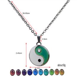 Chinese style Tai Chi mood necklace stainless steel necklaces for men