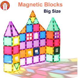 Magnetic Building Blocks Tiles Constructor Games Magnet Toy Model Educational Toys For Children LovelyToo Q0723