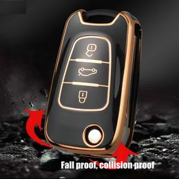 New Soft TPU Car Key Cover For Hyundai i20 i30 ix20 ix25 ix35 Elantra Accent Sportage Rio 3 Soul Optima Ceed Pro K5 K2 Pride Auto Keys Case Shell