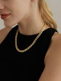 European And American Chain Necklace Female I Ns Tide Niche Hip-hop Gold-plated Wild Simple Cold Wind Clavicle 2021 Chains
