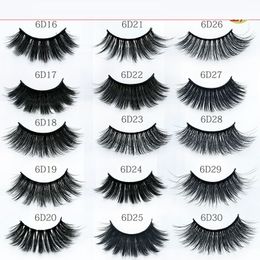9 Pairs 20mm Synthetic False Eyelashes 5D Thick Crisscross Mink Eye Lashes Extension Natural Look YY009#