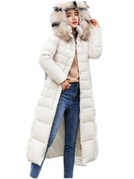 Frauen Unten Parkas Frauen Jacken Weibliche Winter Mäntel 2021 Warme Lange Mantel Frau Outer Mit Kapuze Jacke