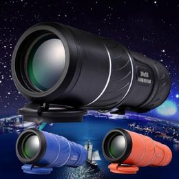 Dual Focus HD Monocular Telescope Green Film Lens 30x52 Travel Spotting Scope Zoom Monoculars telescopes Outdoor Device New 3 Colours
