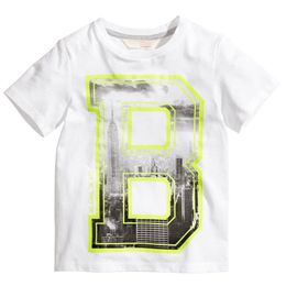 Letter B Boys T-Shirts Summer Baby Boys Clothes Shirts Tops Tee White Fashion Children Kids Short-Sleeve Jersey 1-6Year 210413