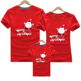 Christmas Party Matching Family Outfits Mother Daughter Clothing Kids Baby Dad Mom Son T Shirt Fashion Clothes Look 210417